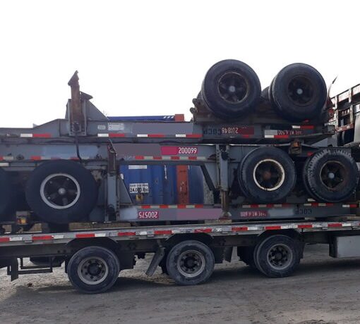 Stack of 6 20 ft Chassis 53 Step Deck_1
