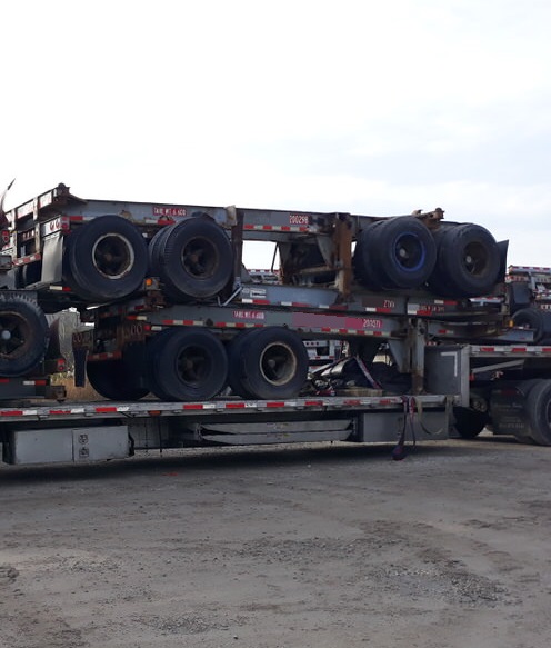Stack of 6 20 ft Chassis 53 Step Deck_2 - 2